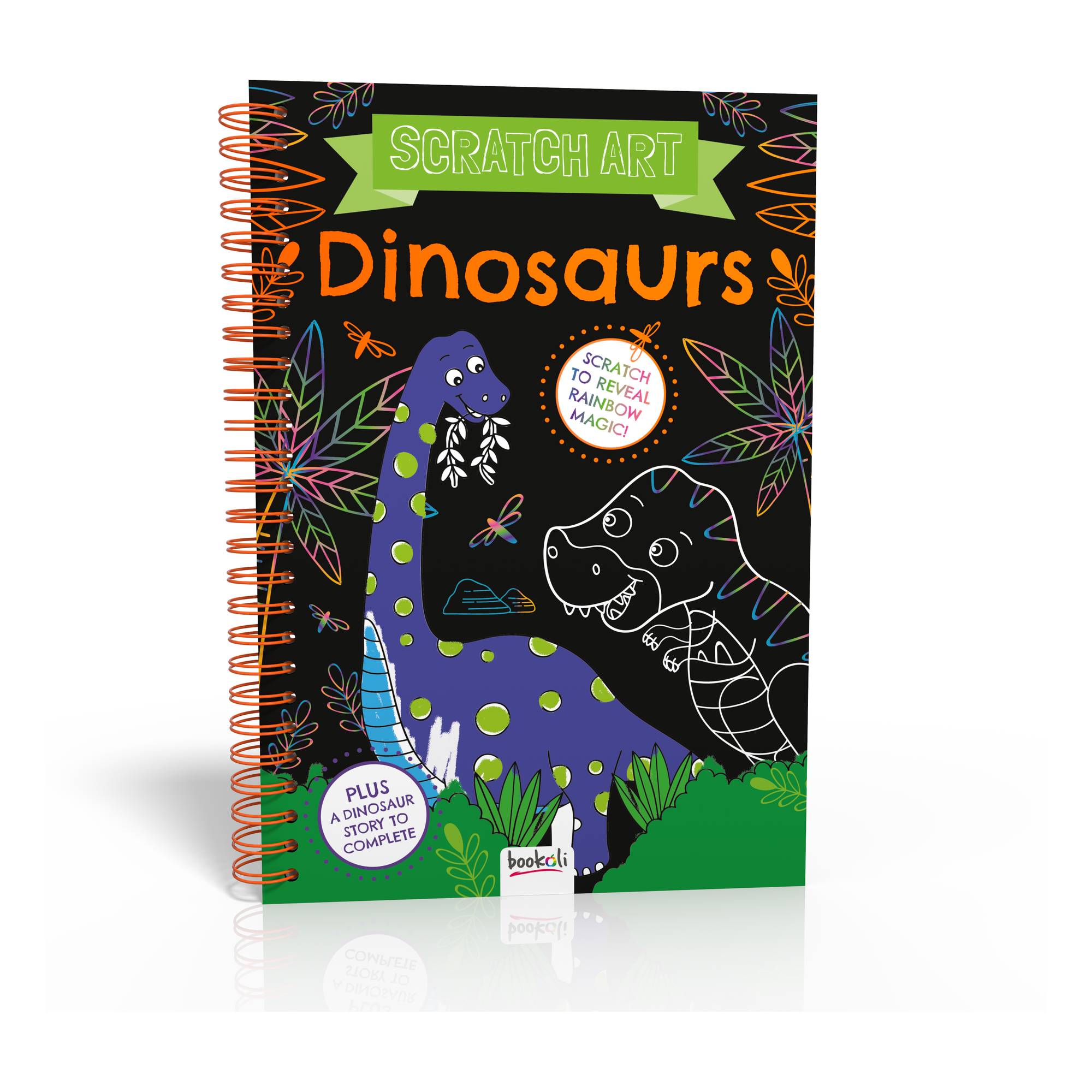 Dinosaur Scratch Art Book Hobbycraft