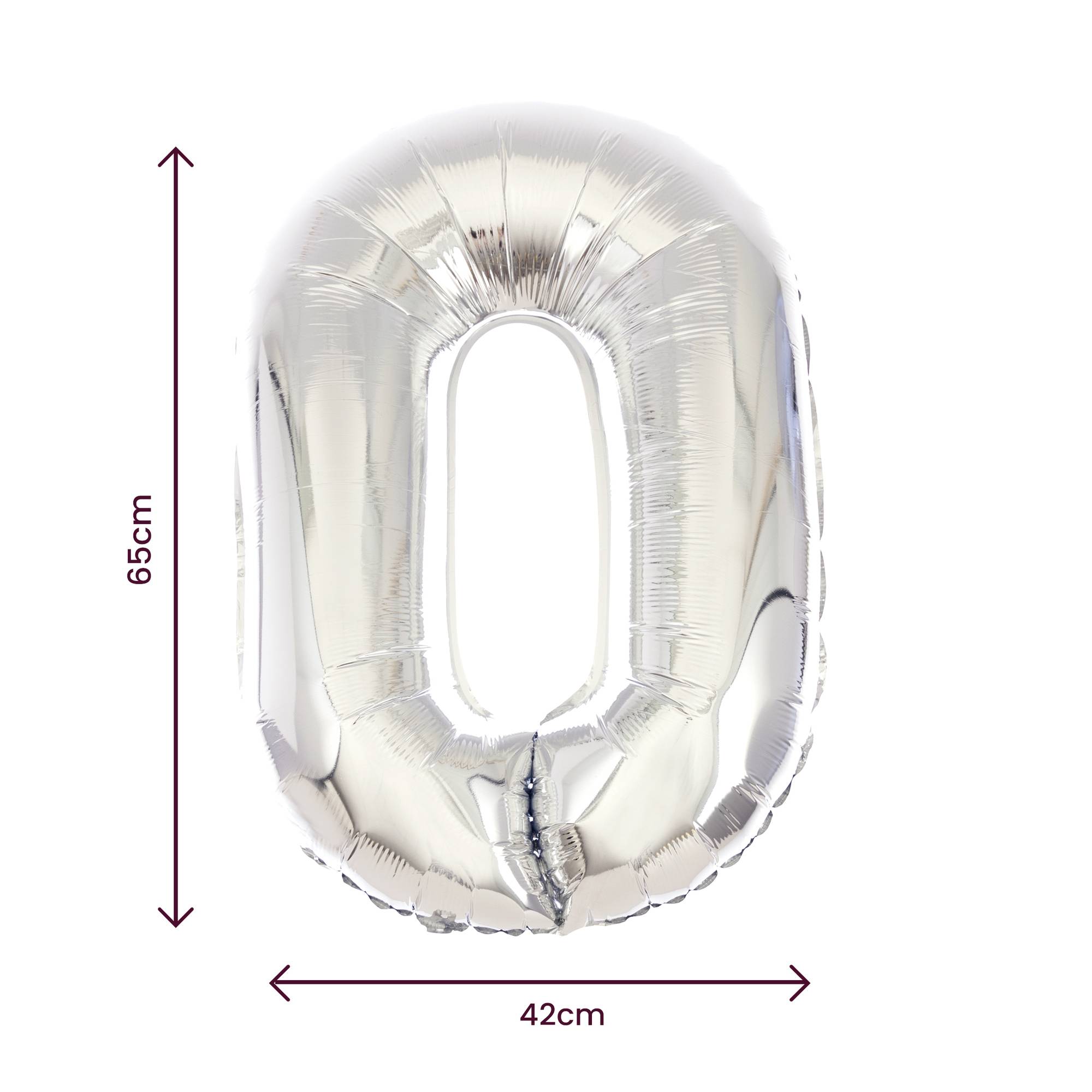 Extra Large Silver Foil Letter O Balloon