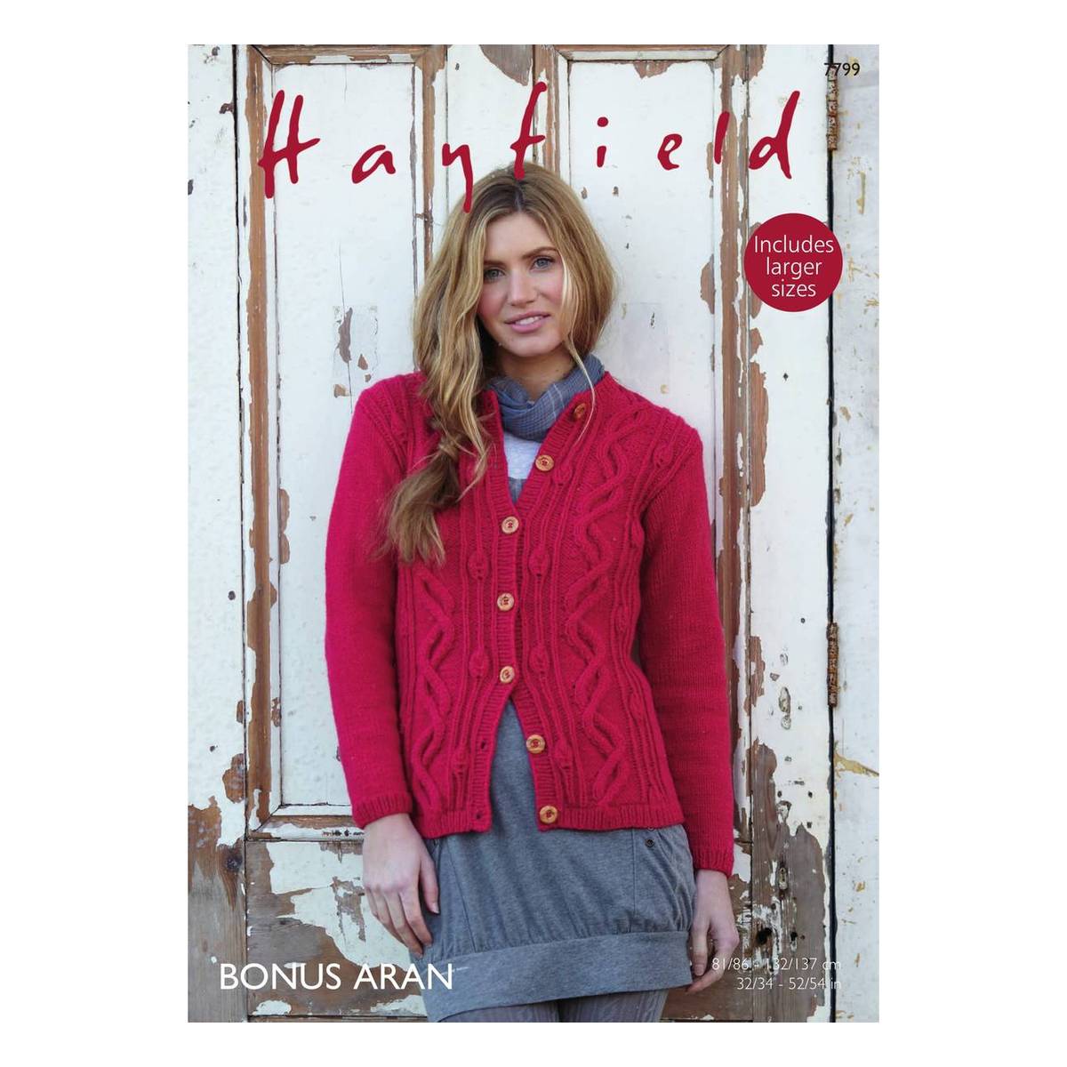 Hayfield Bonus Aran Women's Cardigan 