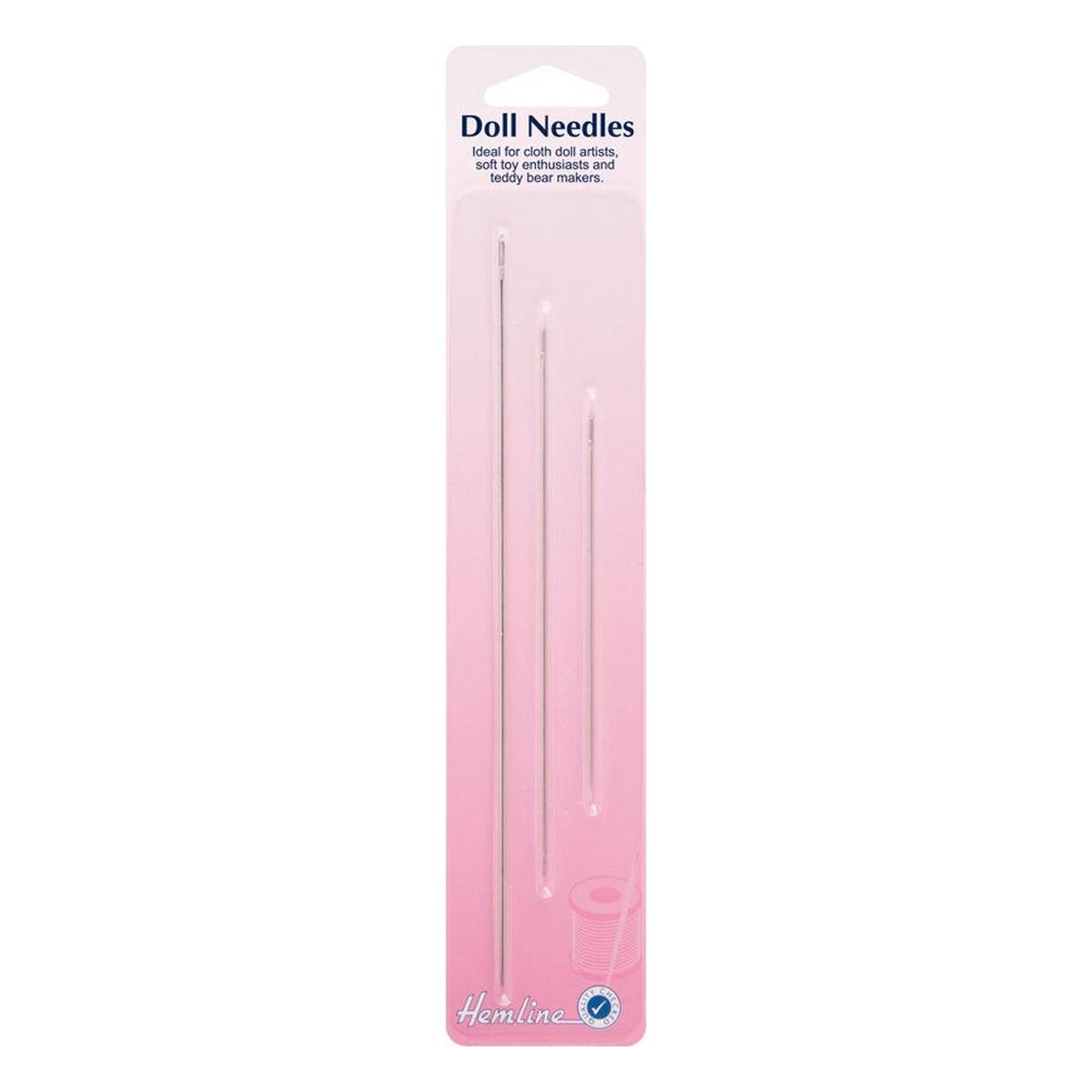 Hemline Doll Needles 3 Pack Hobbycraft