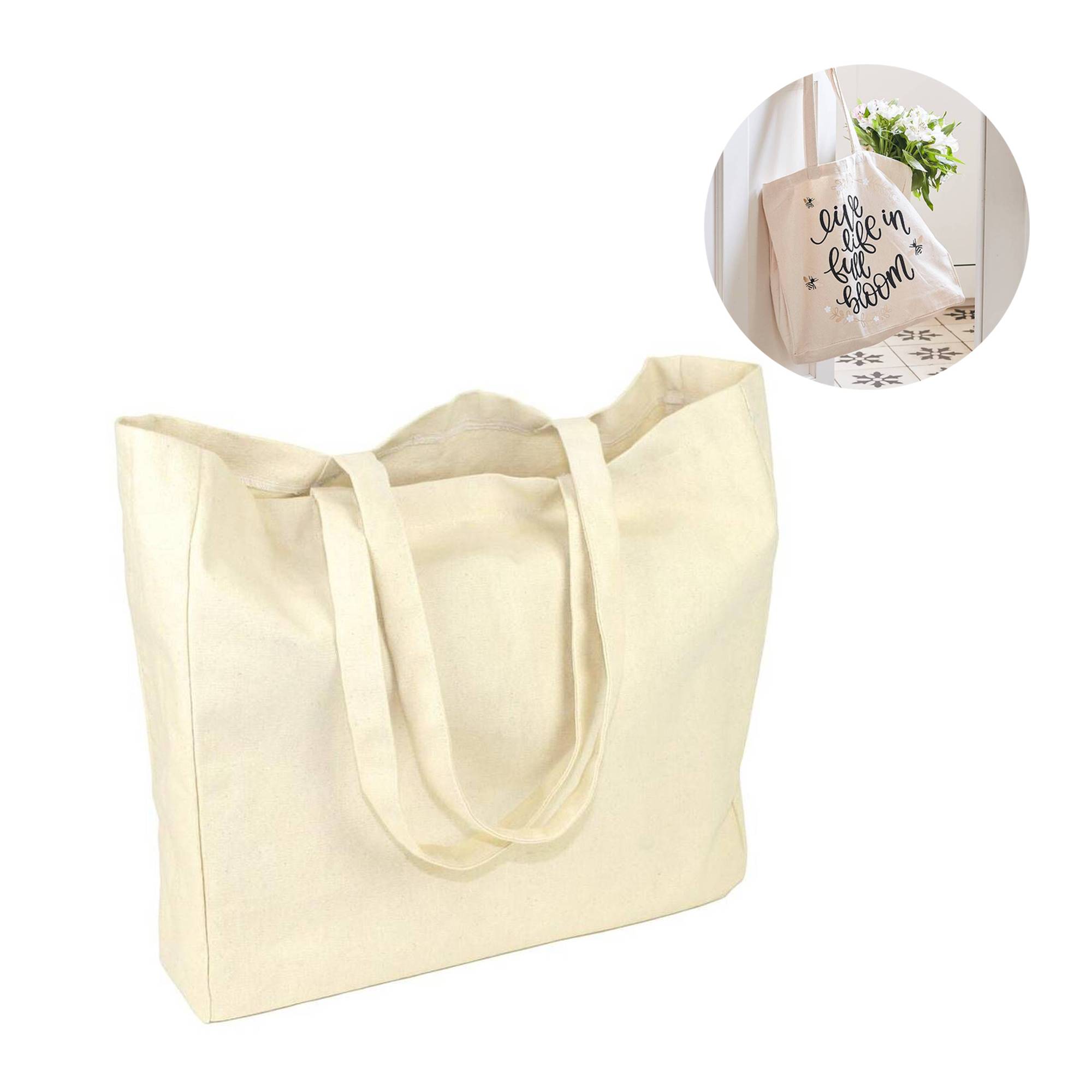 Top 77+ canvas tote bags large - in.duhocakina