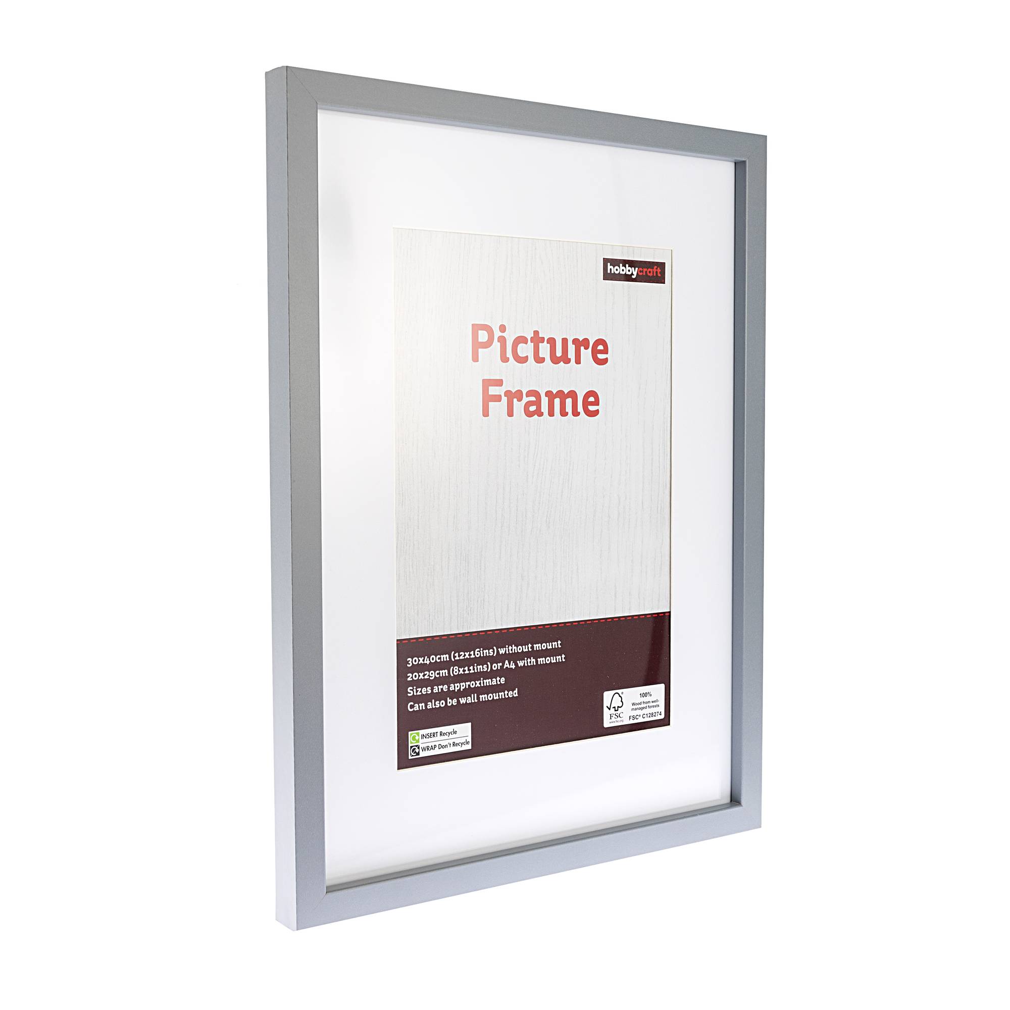 Light Grey Picture Frame 30cm x 40cm Hobbycraft
