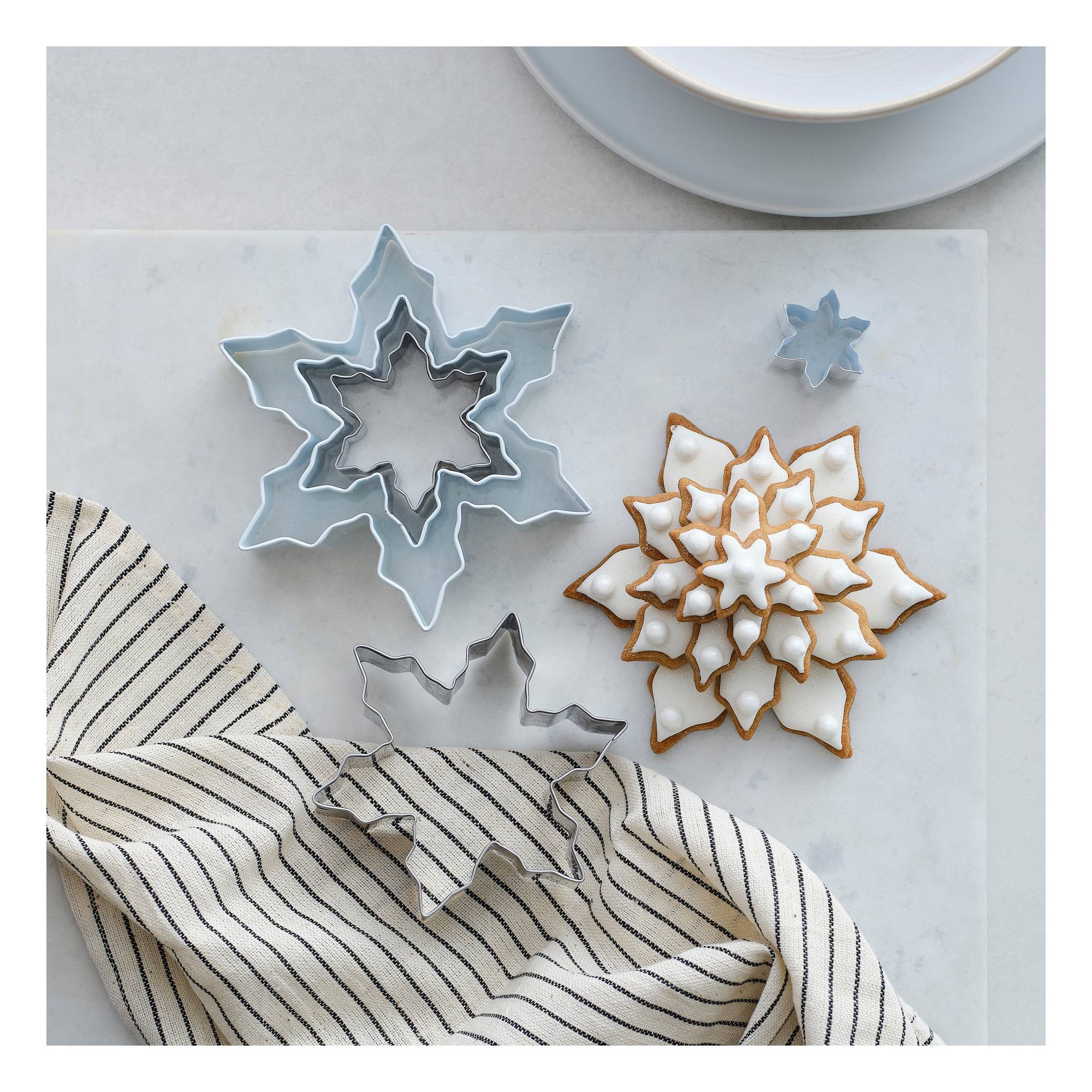 Snowflake Cookie Cutters 5 Pack Hobbycraft