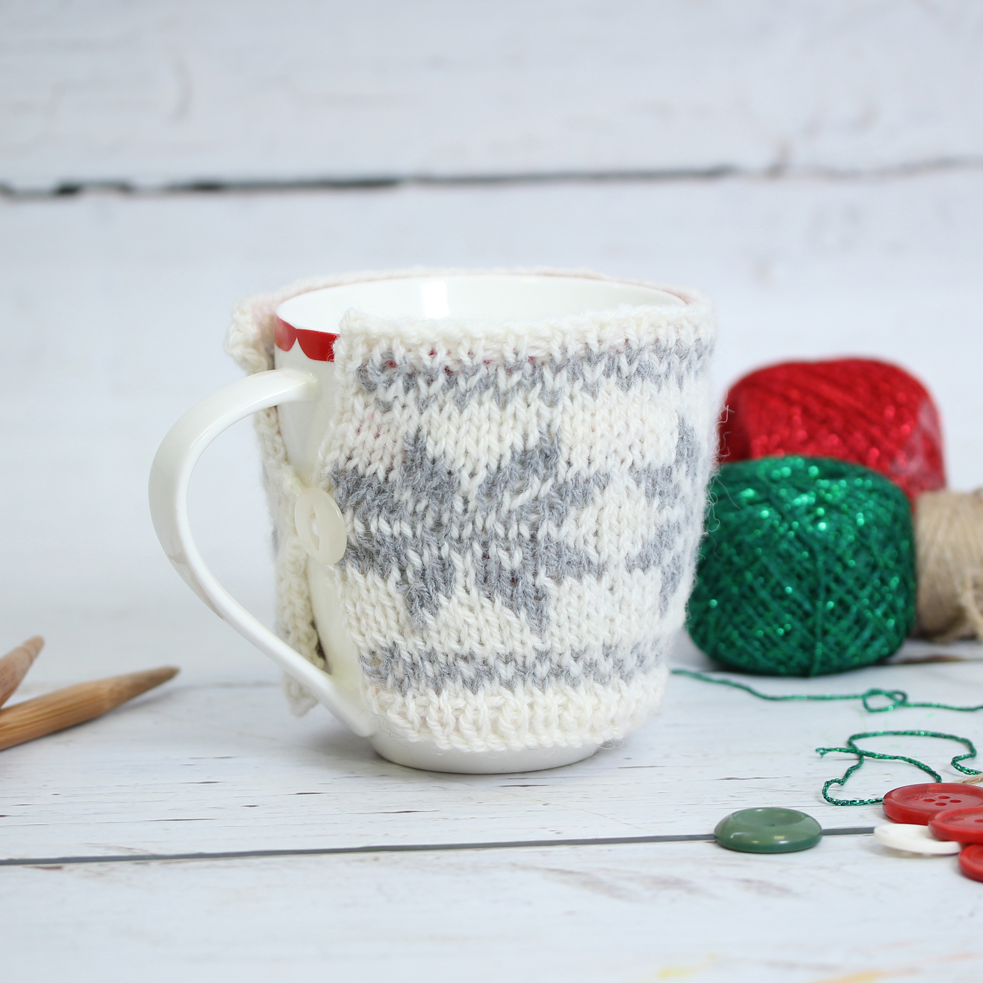 How to Make a Snowflake Mug Cosy Hobbycraft
