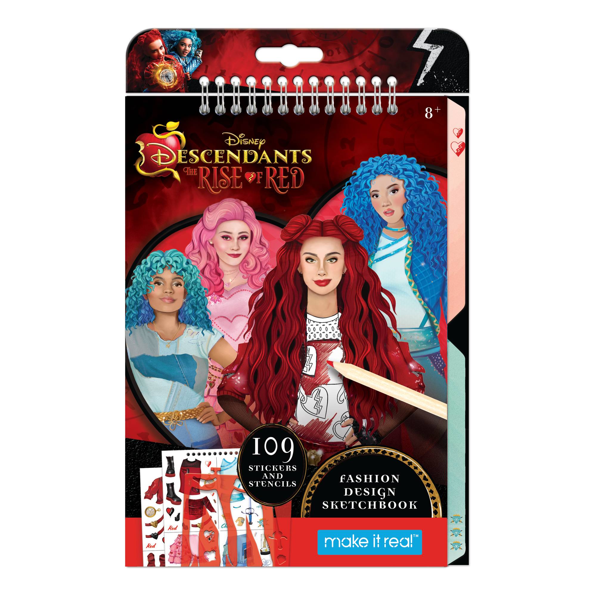 Disney Descendants Rise of Red Fashion Design Sketchbook Hobbycraft
