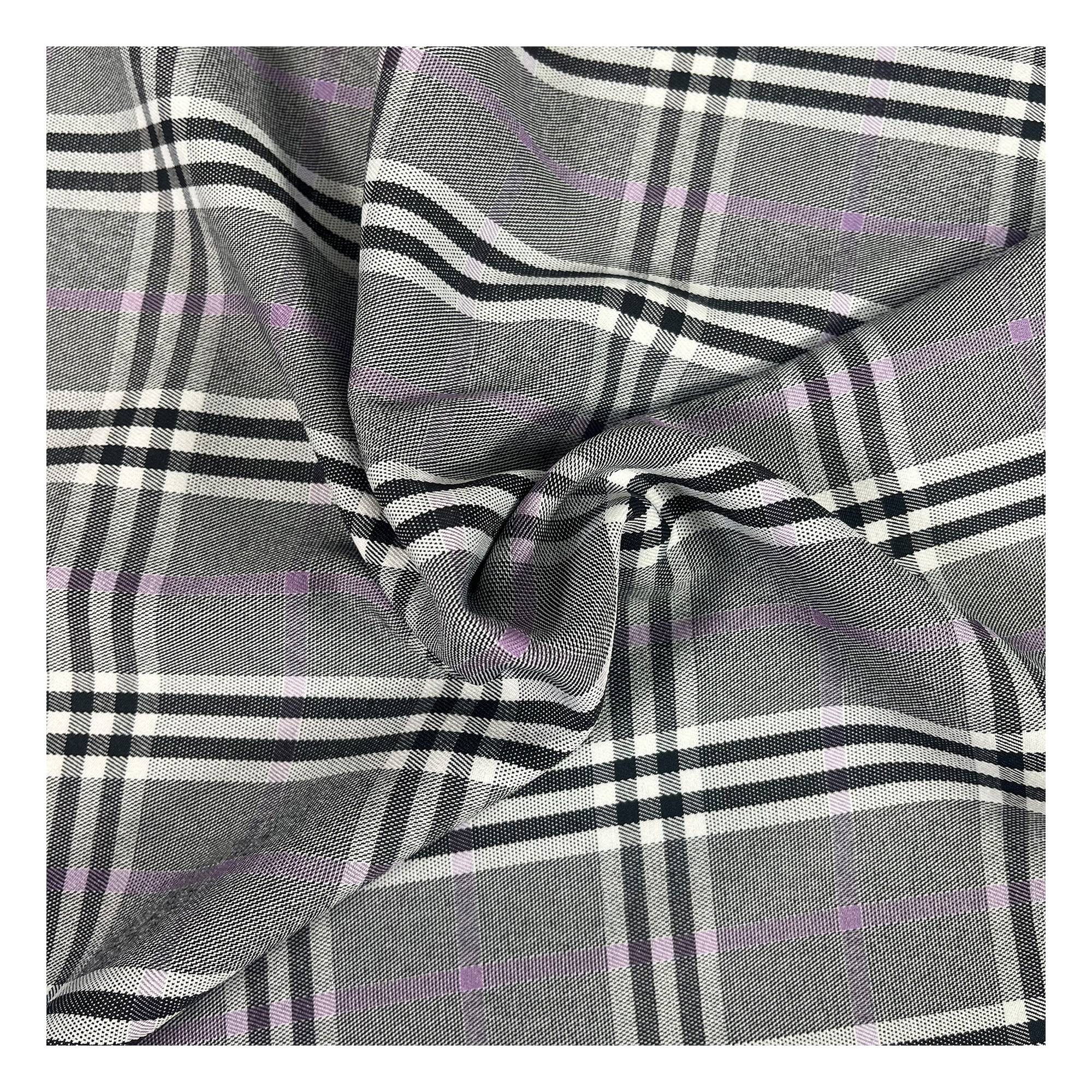 Pink and Black Check Spandex Jersey Fabric by the Metre Hobbycraft