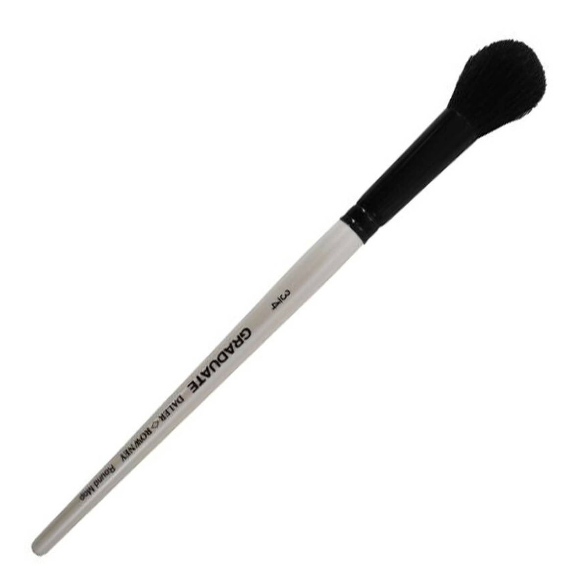 DalerRowney Black Goat Round Mop Graduate Brush White Hobbycraft