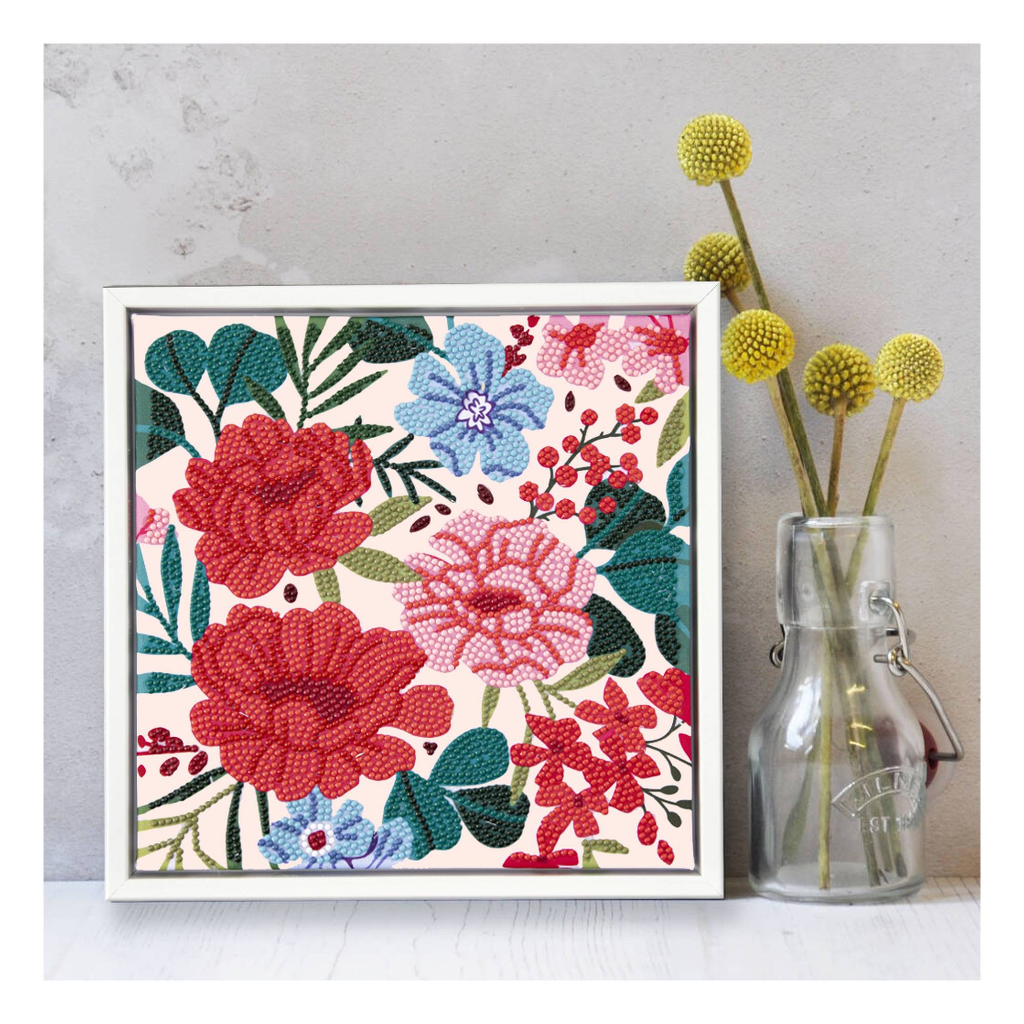 Diamond Dotz Floral Tile Kit 23cm x 23cm | Hobbycraft