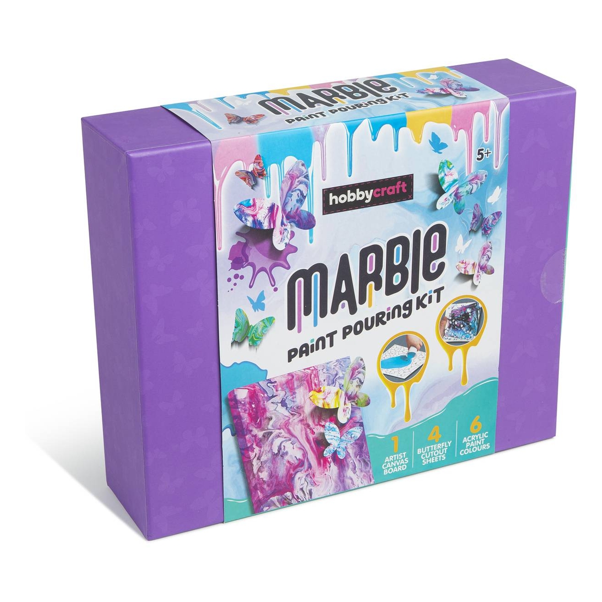 Marble Paint Pouring Kit Hobbycraft