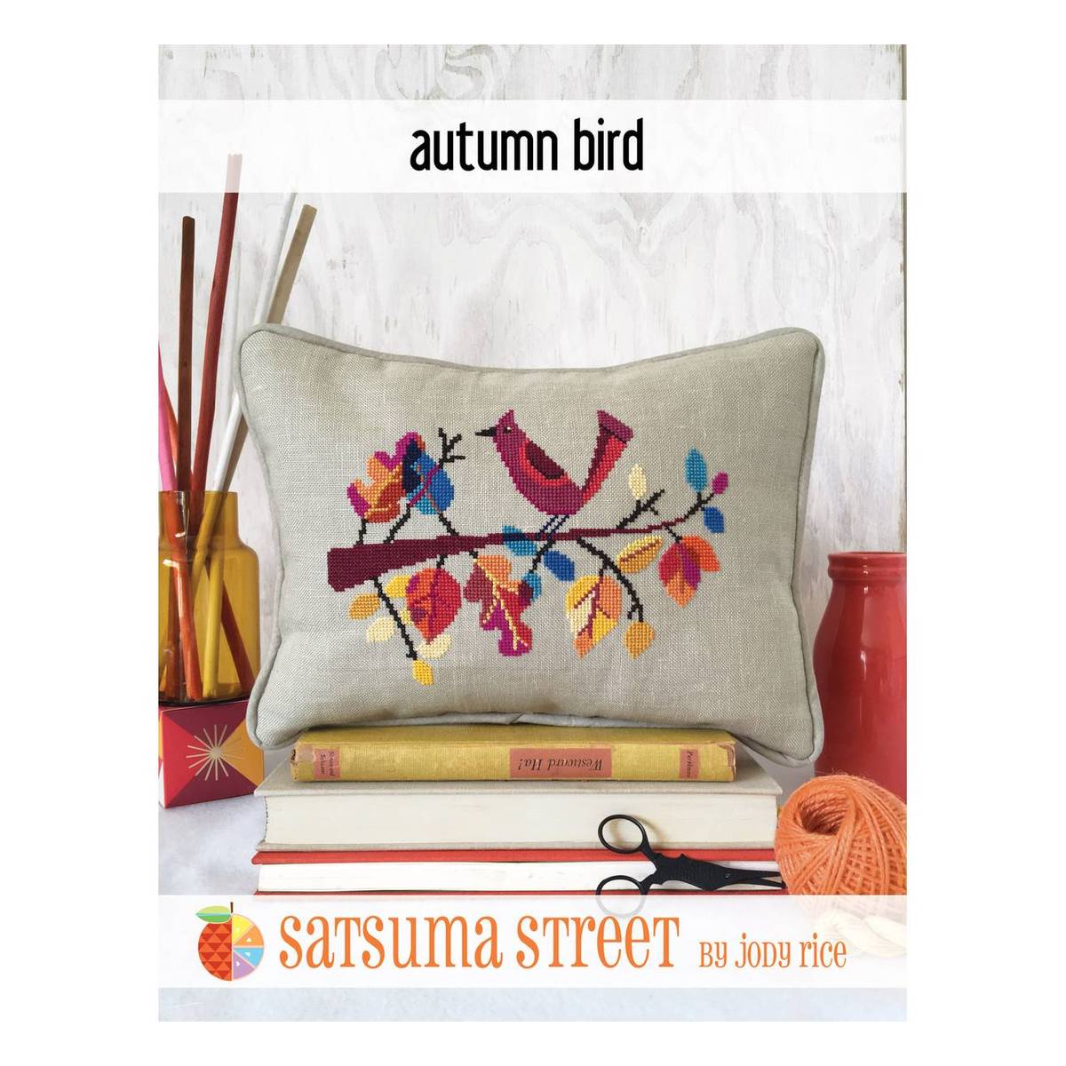 Satsuma Street Autumn Bird Cross Stitch Chart Hobbycraft