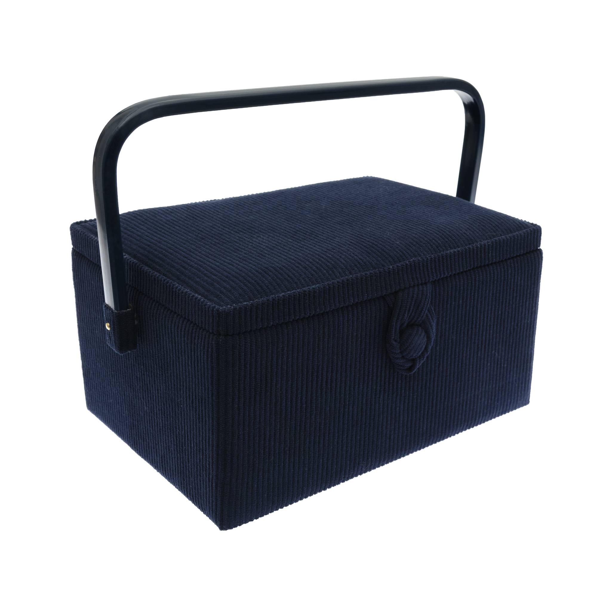 Navy Medium Sewing Box | Hobbycraft