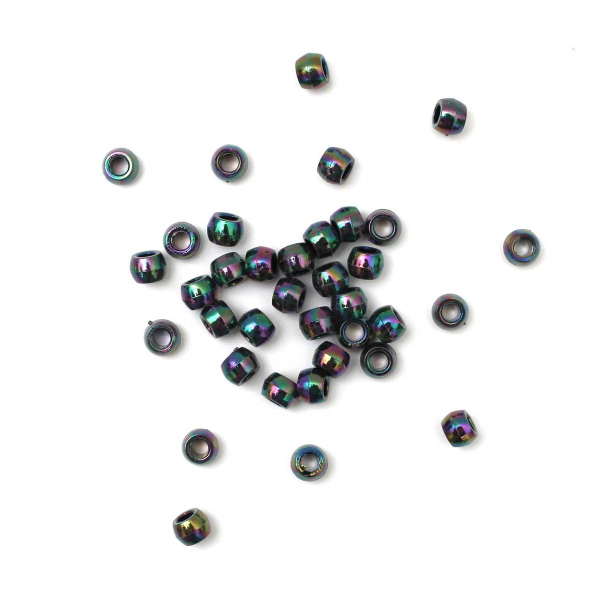 Metallic Black Pony Beads 68.3g Hobbycraft