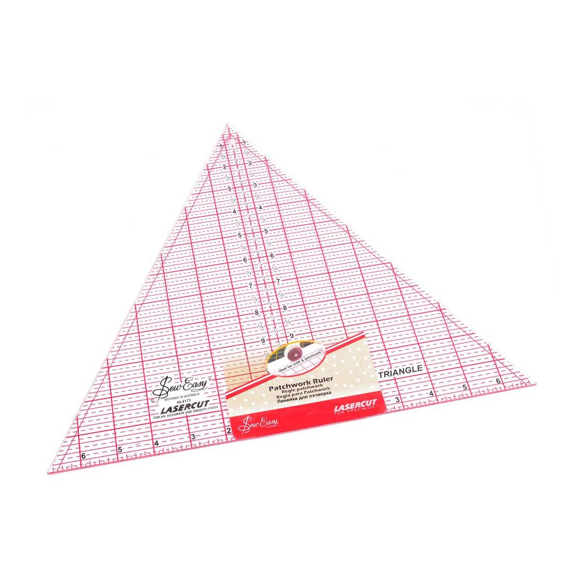Sew Easy 60 Degree Triangle Quilting Ruler 12 x 13.8 Inches Hobbycraft