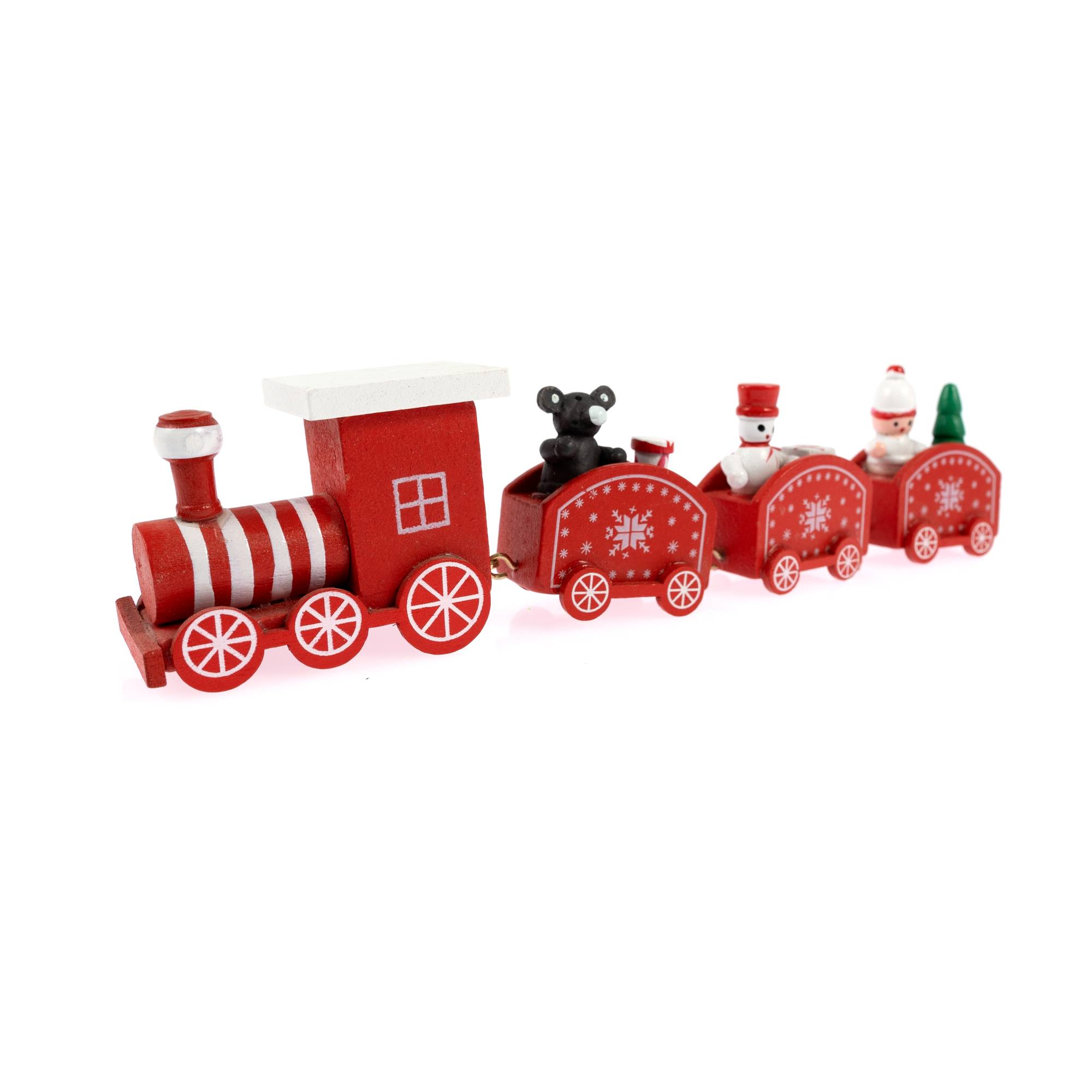 Red Wooden Christmas Train | Hobbycraft