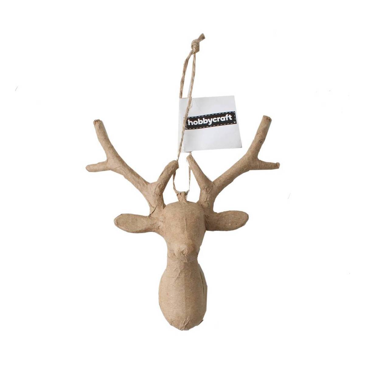 Buy Mache Hanging Reindeer Head 15cm for GBP 2.00 | Hobbycraft UK