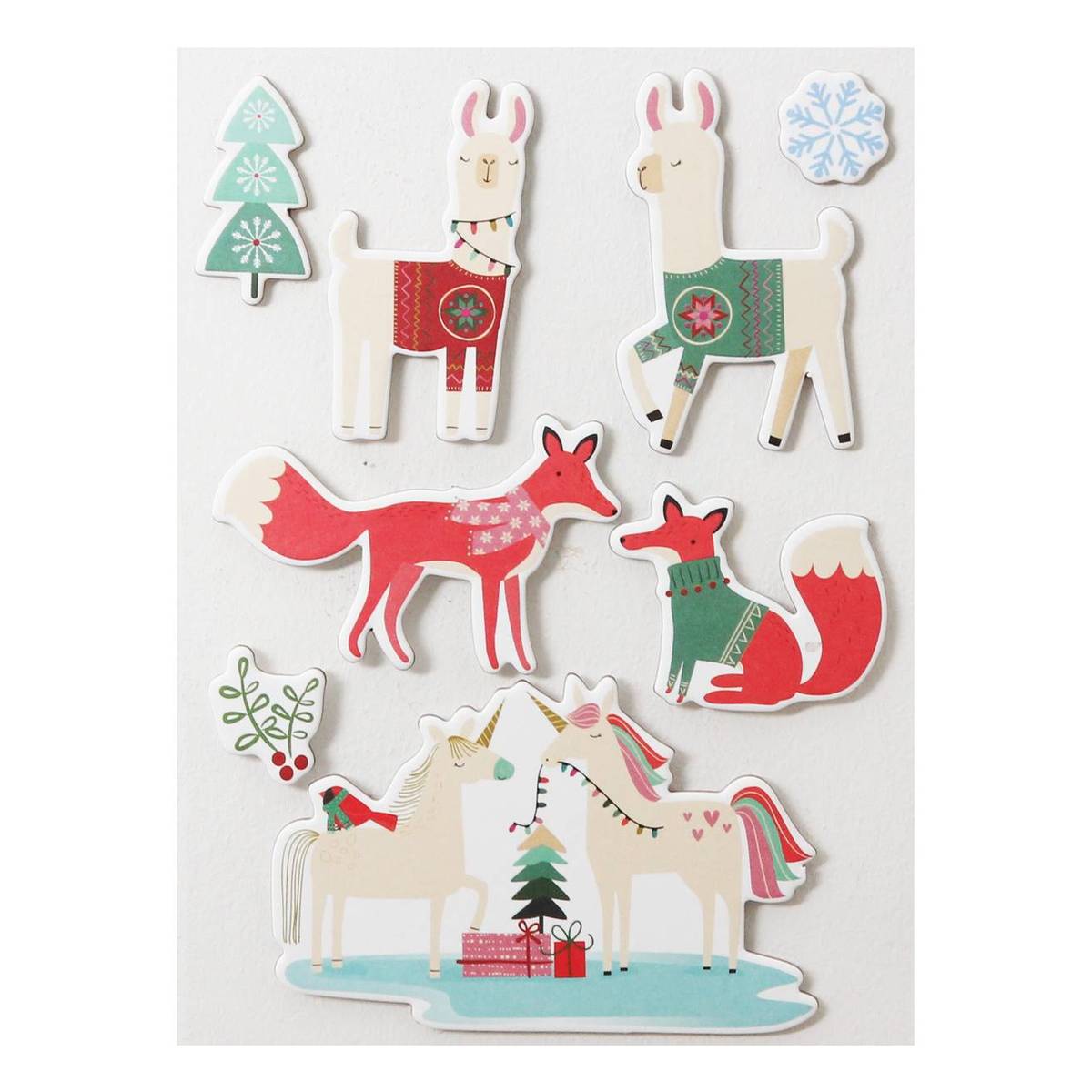 Unicorn and Llama Chipboard Toppers 8 Pack | Hobbycraft