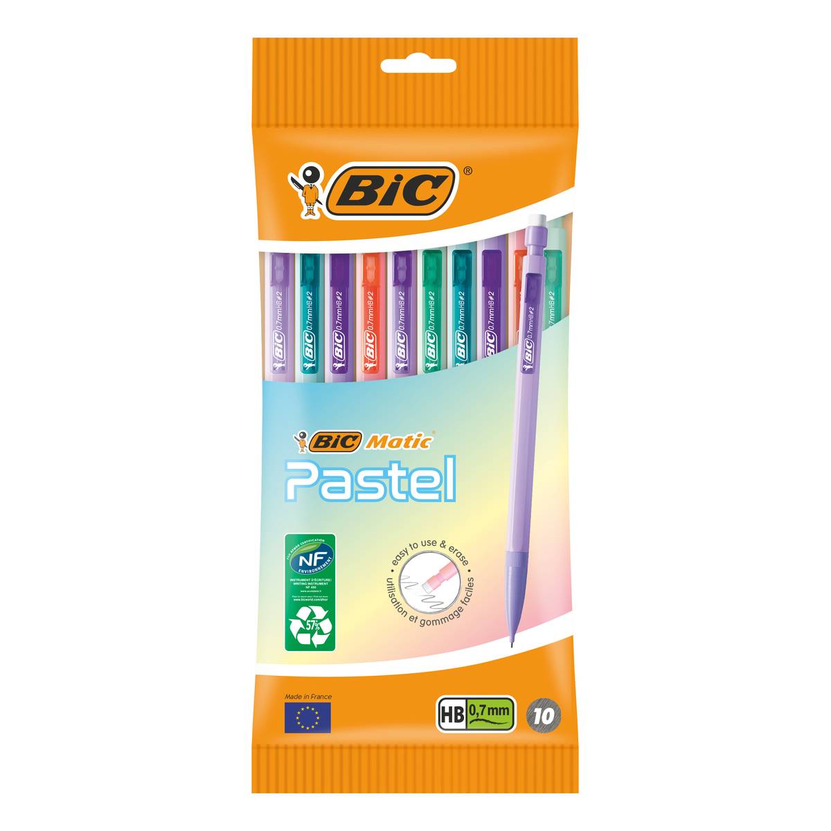 BIC Matic Pastel Mechanical Pencils 10 Pack Hobbycraft