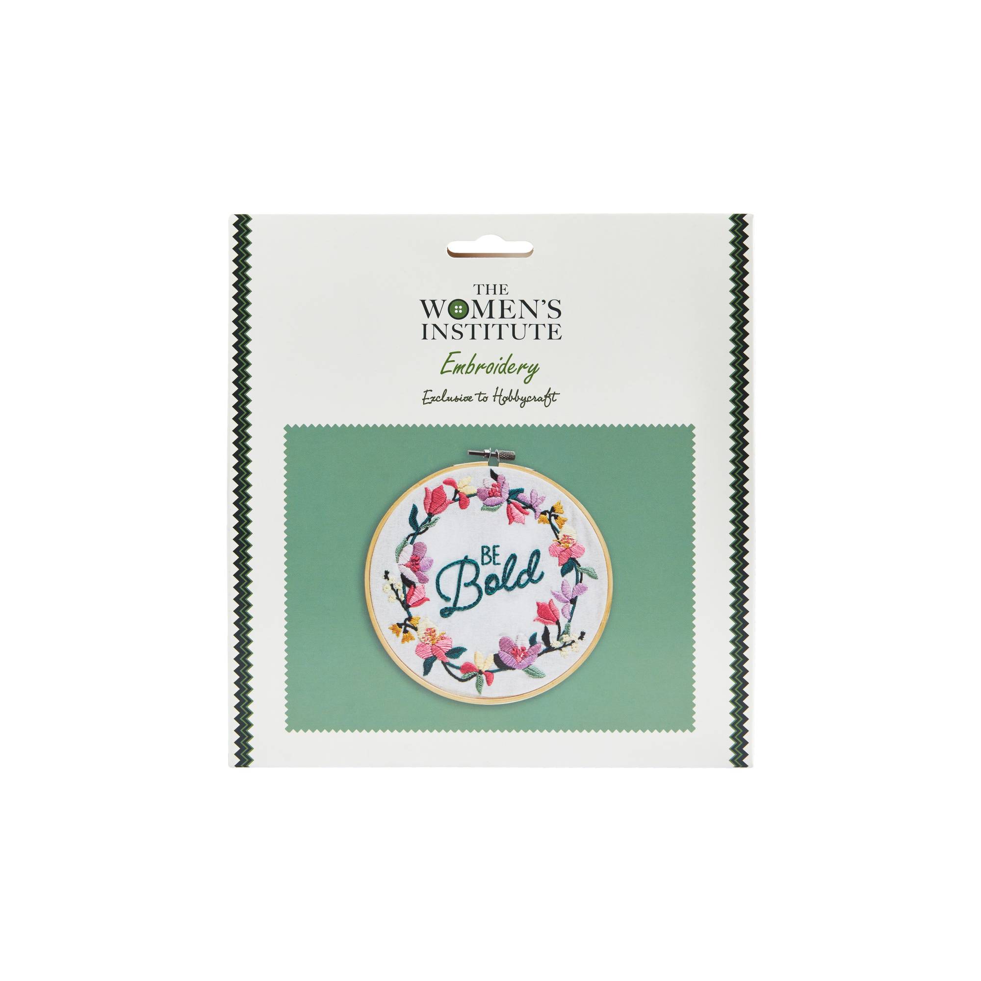 WI Be Bold Embroidery Hoop Kit Hobbycraft