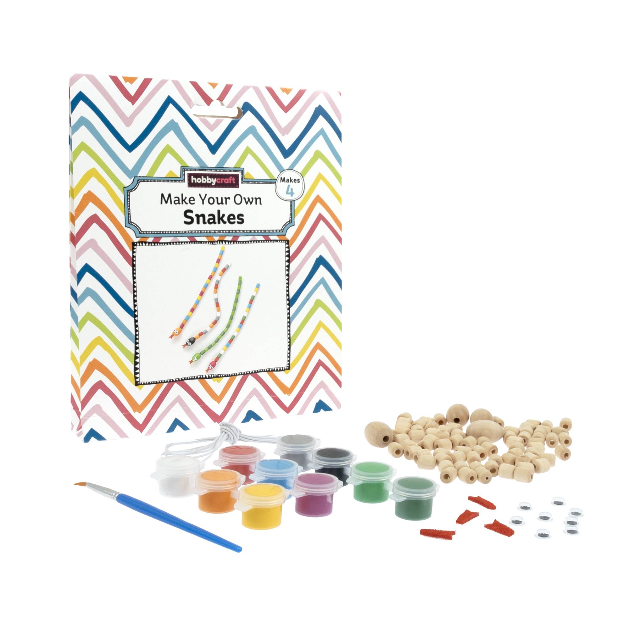 Make Your Own Wooden Snakes Kit Hobbycraft