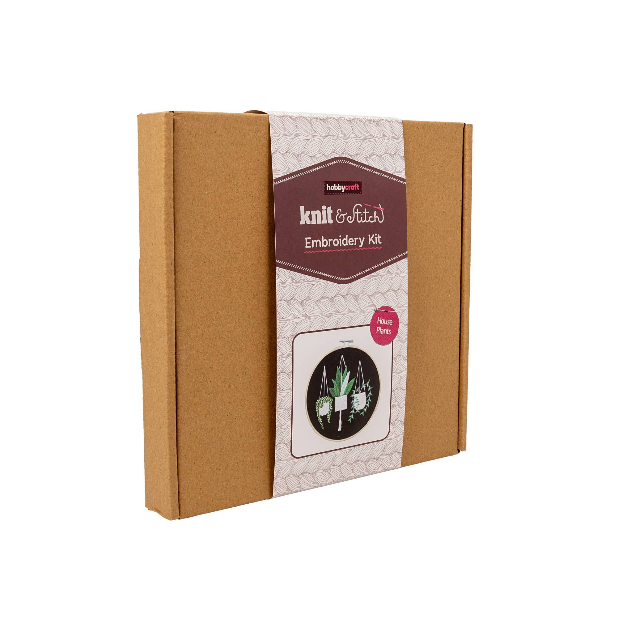 House Plants Embroidery Kit Hobbycraft