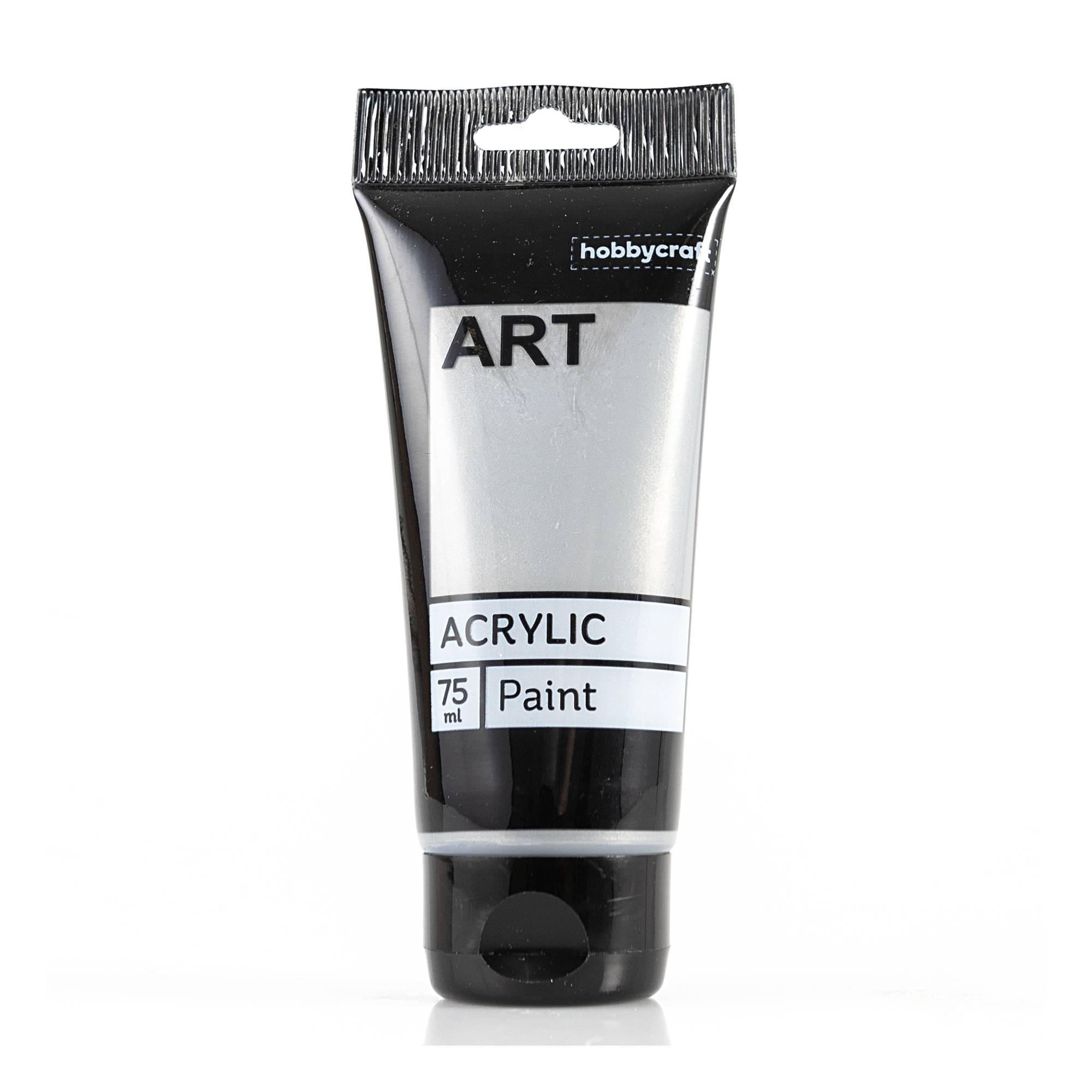 Silver Art Acrylic Paint 75ml Hobbycraft