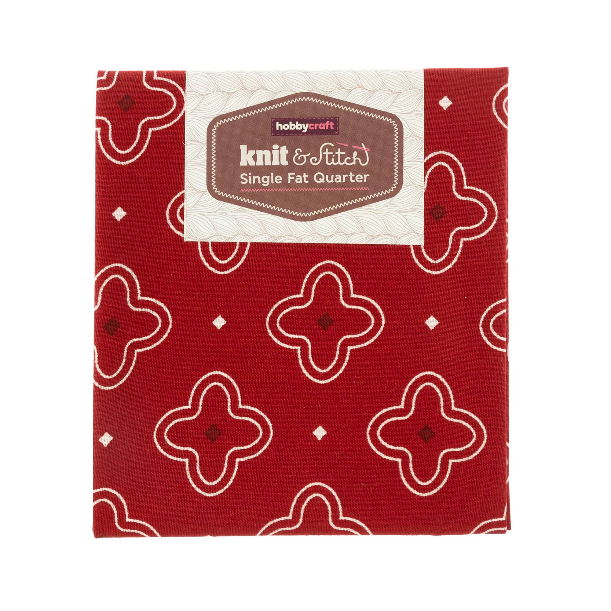 Red Cross Pattern Printable Red Cross Single Cotton Fat Quarter | Hobbycraft