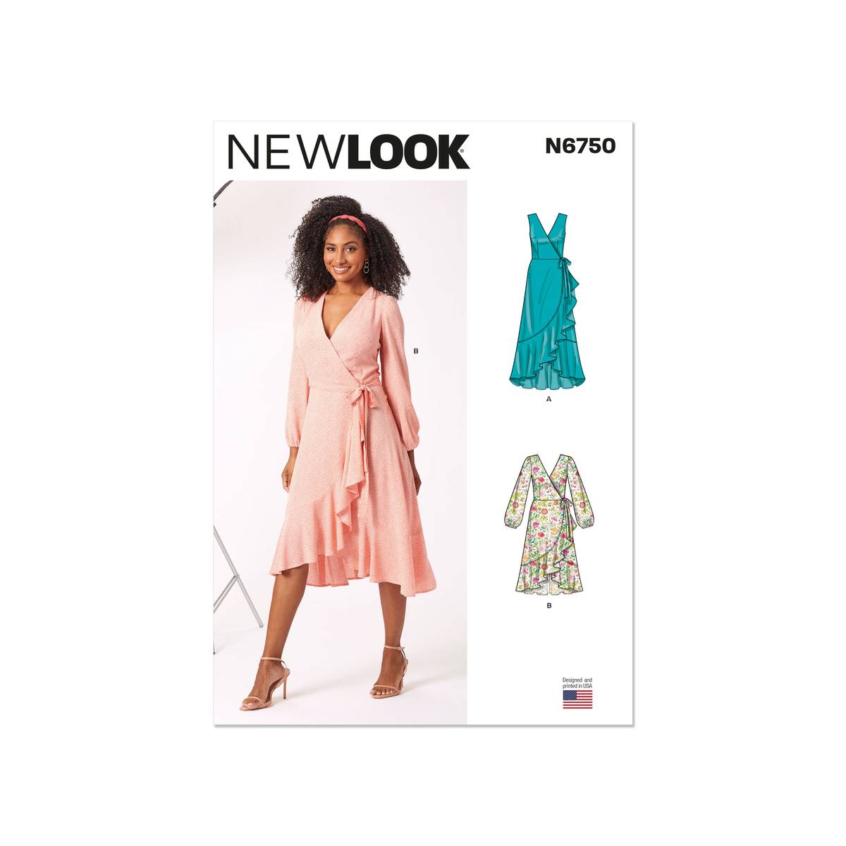New Look Women's Wrap Dress Sewing Pattern N6750 (1022) Hobbycraft