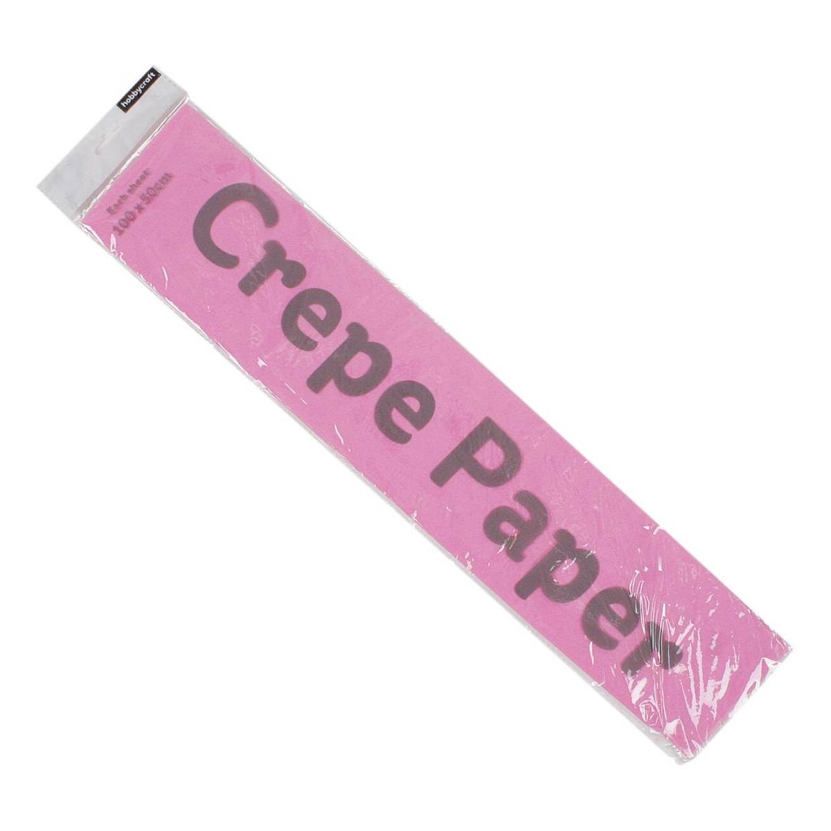 Pink Crepe Paper 100cm x 50cm Hobbycraft