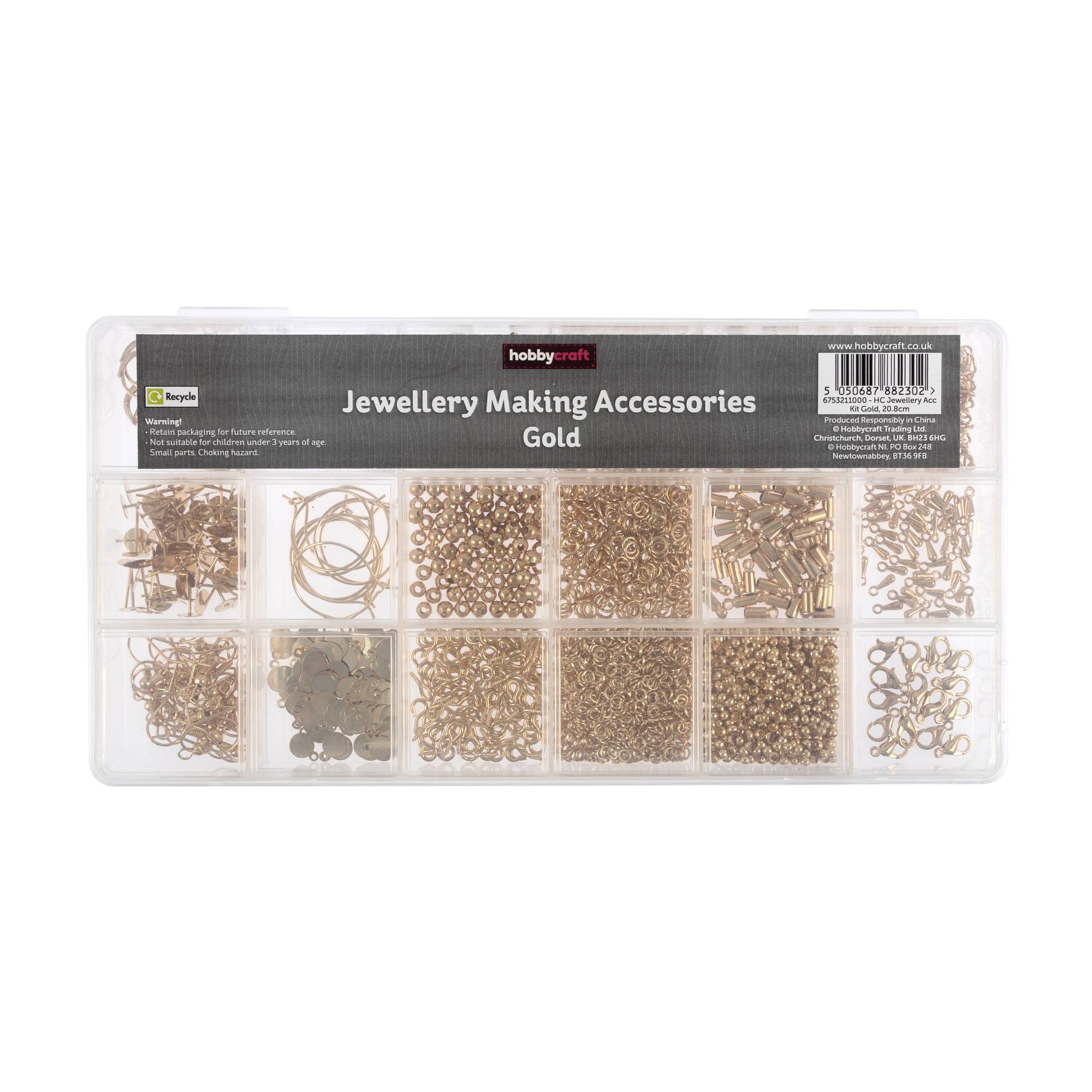 Gold-Coloured Jewellery Accessories Kit | Hobbycraft
