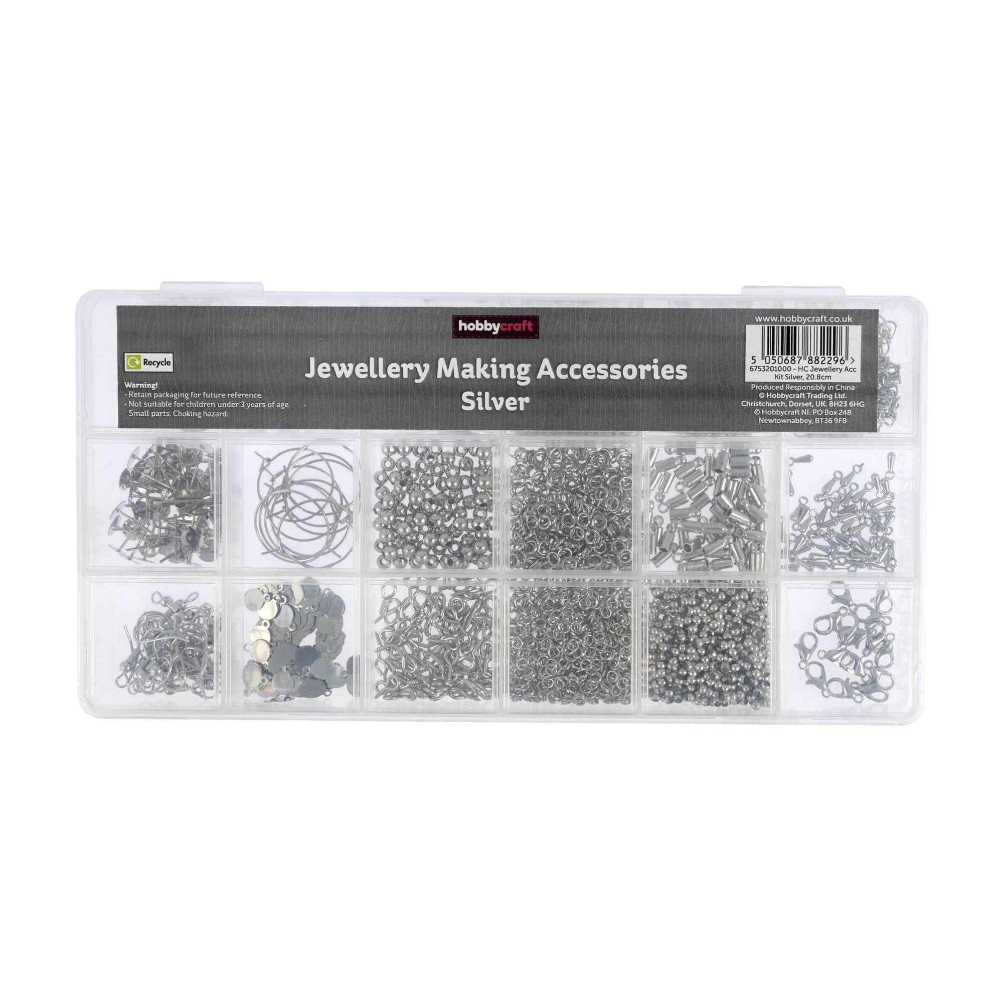 Silver Jewellery Accessories Kit | Hobbycraft