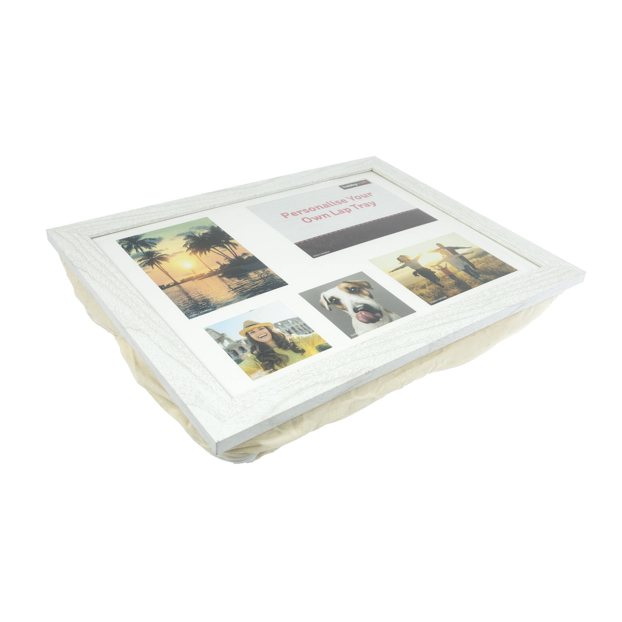 Personalisable White Lap Tray image number 1