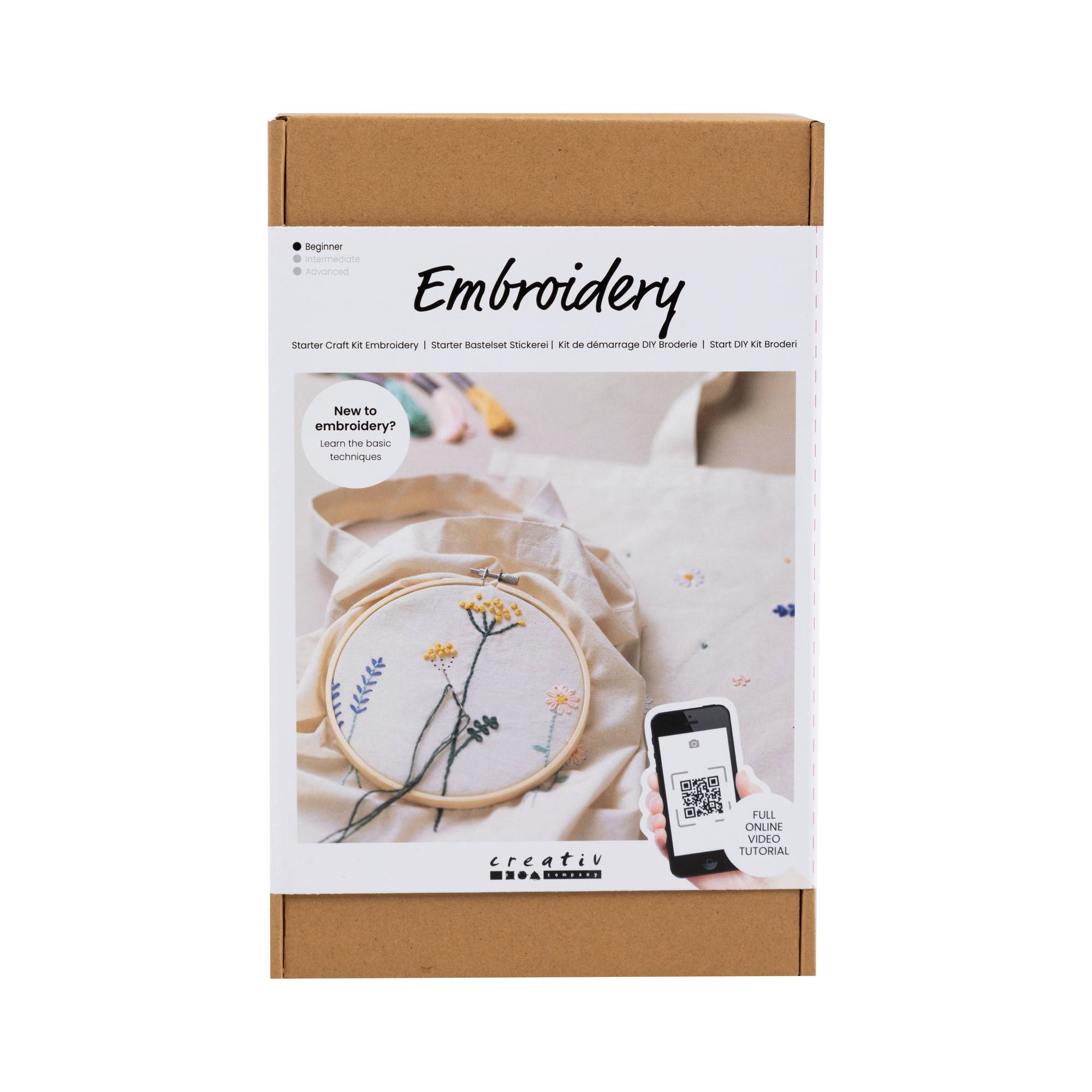 Flower Embroidery Starter Kit Hobbycraft