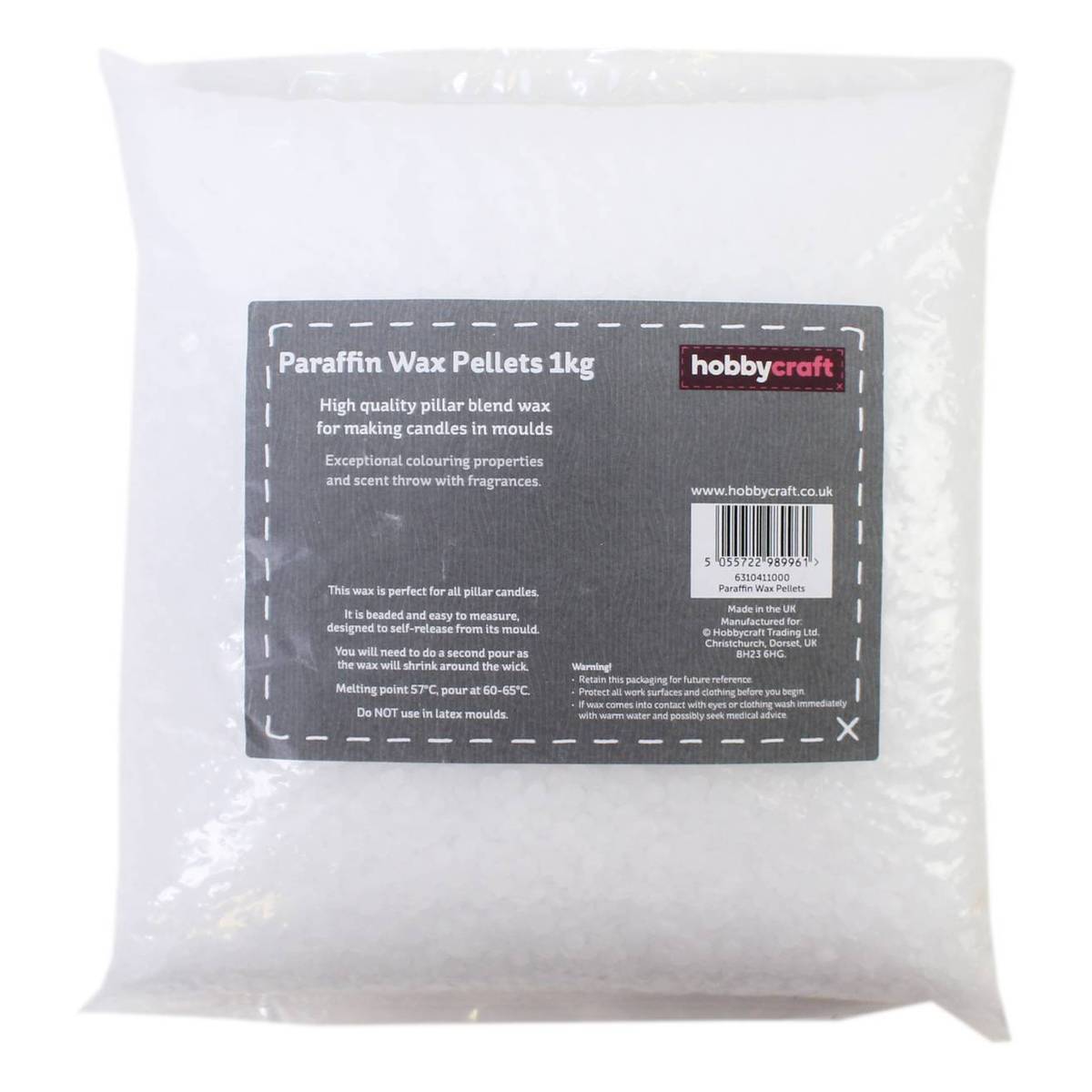 Paraffin Wax Pellets 1kg Hobbycraft