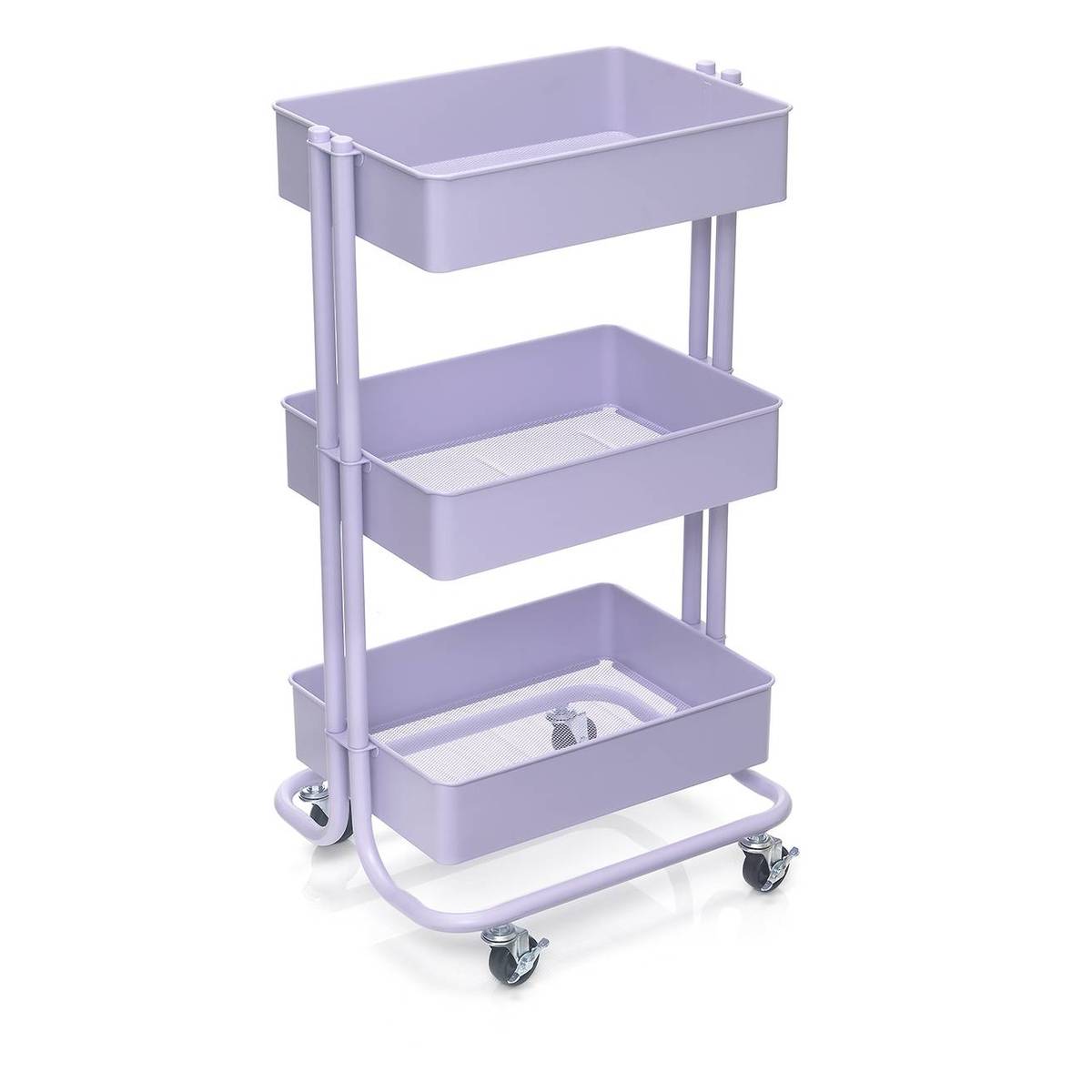 Lilac Three Tier Storage Trolley Hobbycraft