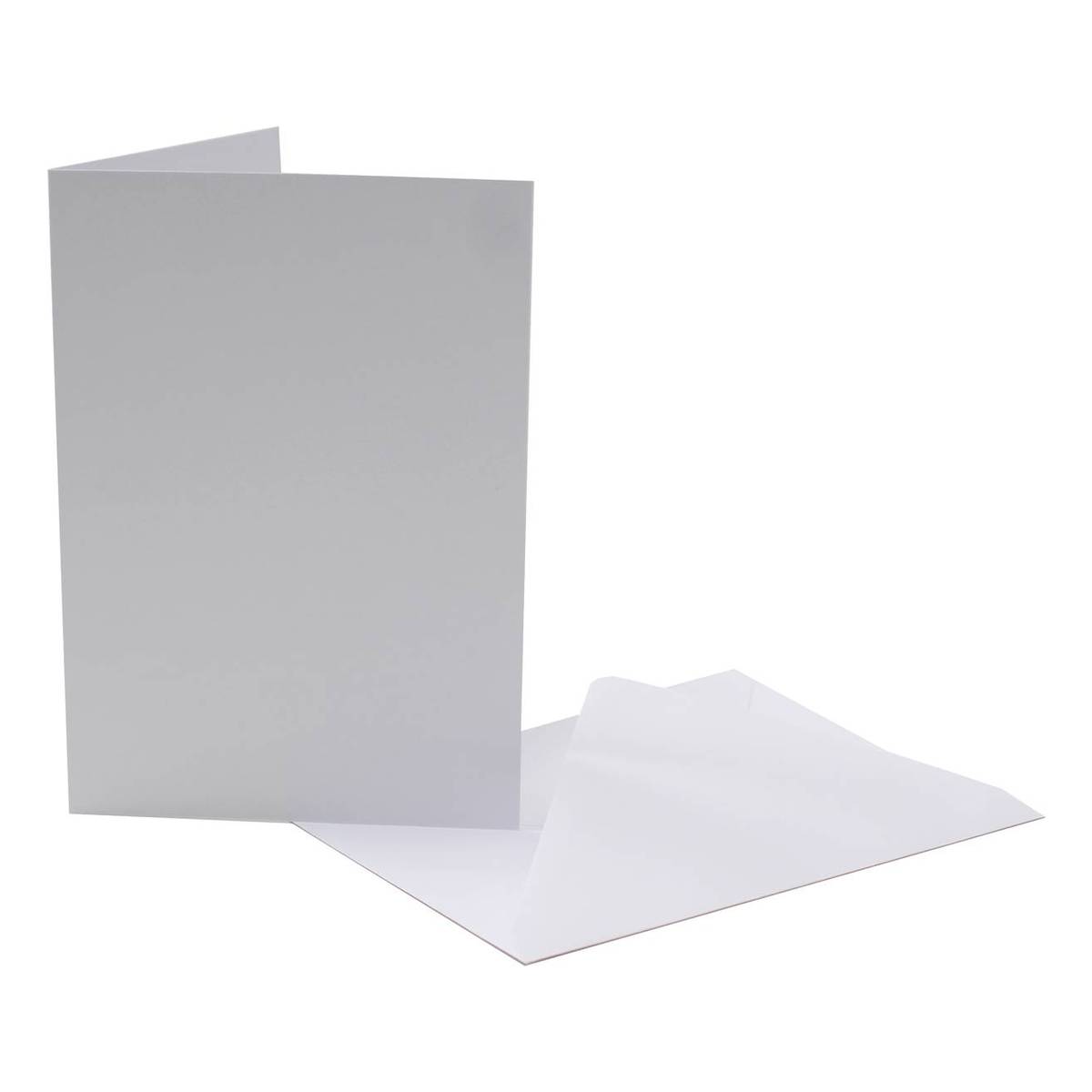 6 x Greeting Cards Blank Gold or Silver Foiled 5 x 5" Single Fold Scored 6 Env 