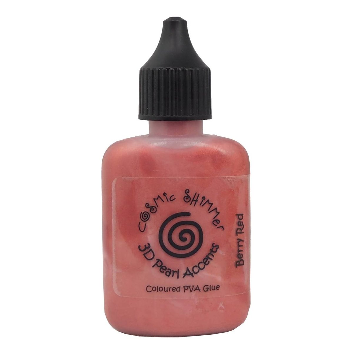 Cosmic Shimmer Berry Red 3D Pearl Accents PVA Glue 30ml Hobbycraft