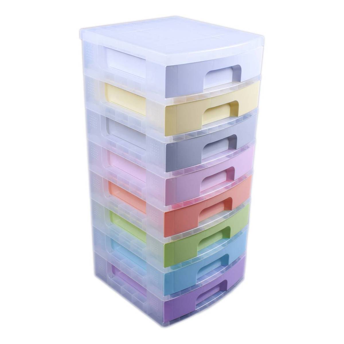 Really Useful Pastel Storage Tower 8 Drawers Hobbycraft